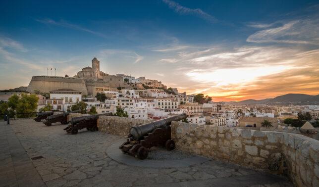 Old town in ibiza